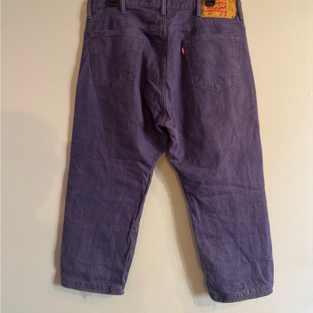 Vintage Purple Levi's Cropped High Waist Straight Jeans
